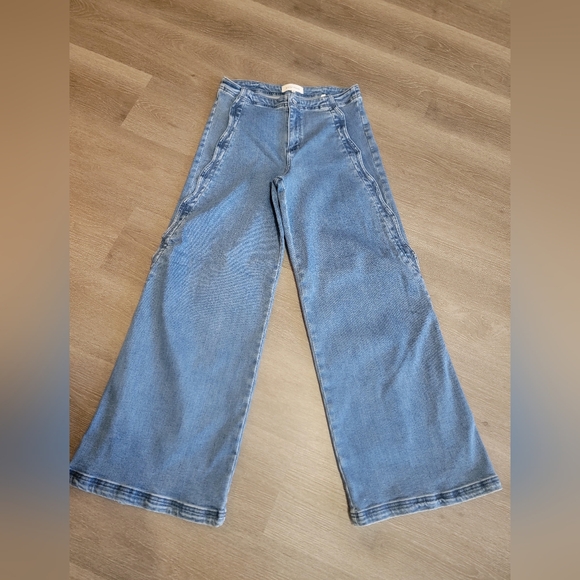 Risen Jeans ☆ Shanley Scalloped Sides! Wide Leg - Picture 2 of 7